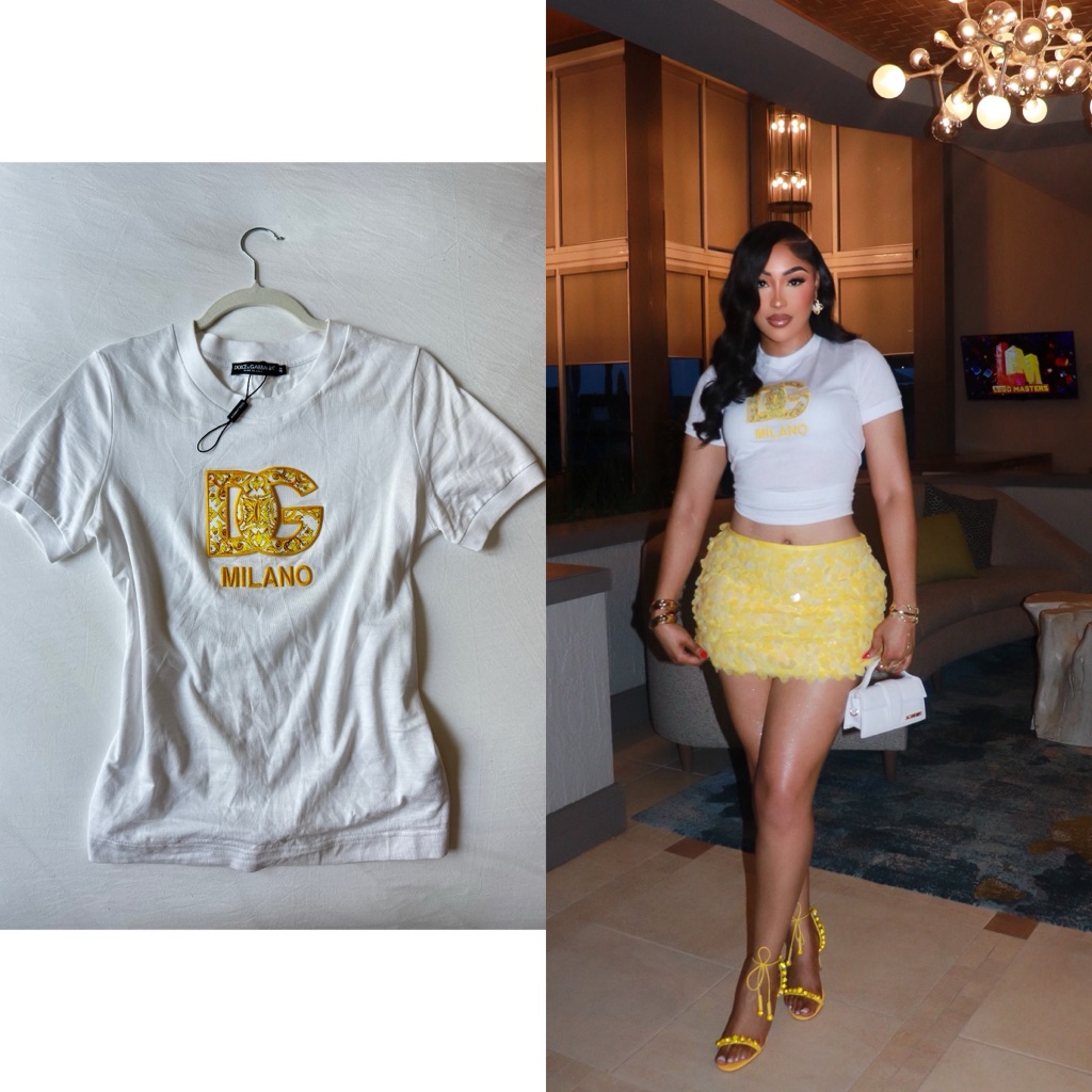 Dolce & Gabbana Dg Logo Patch Jersey T-Shirt